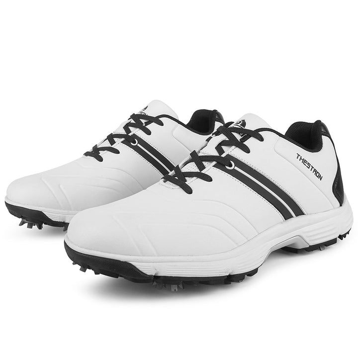 Goating Player G517 Men's Professional Spikes Golf Shoes / White