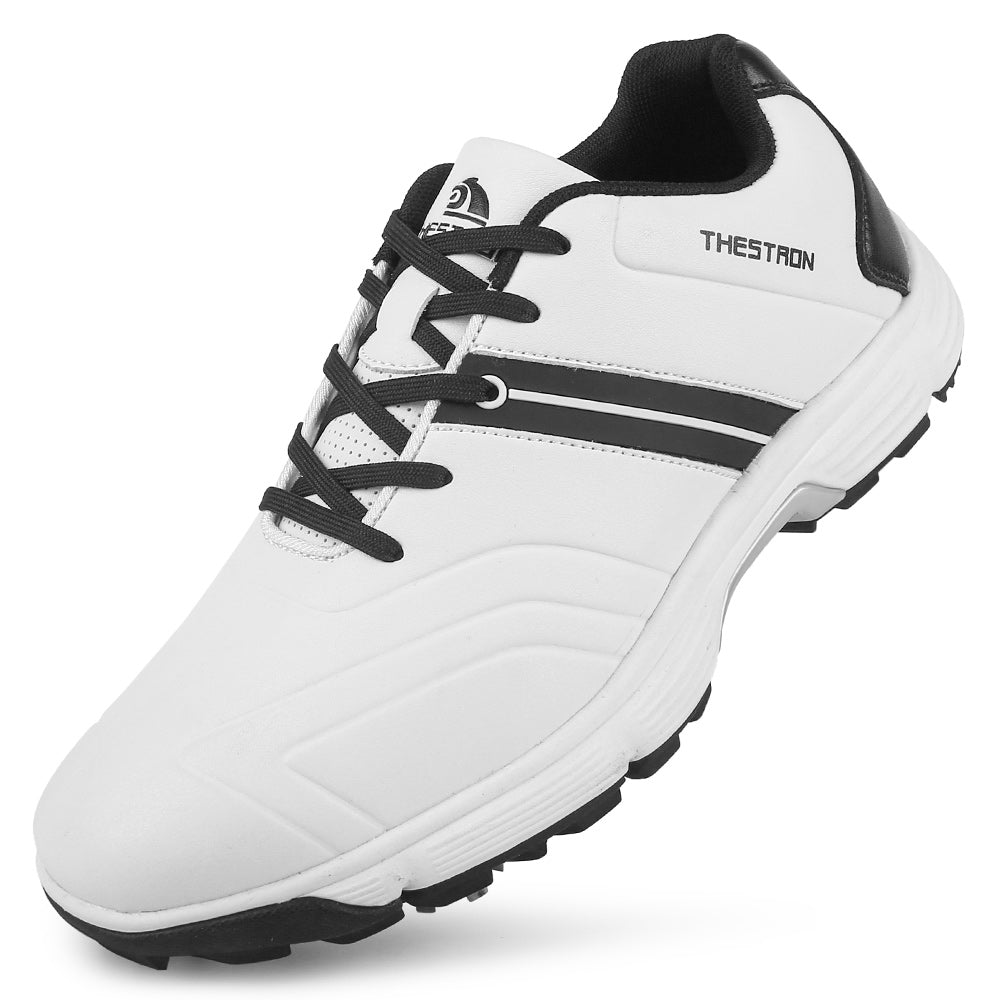 Goating Player G517 Men's Professional Spikes Golf Shoes / White