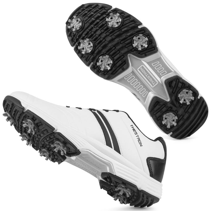 Goating Player G517 Men's Professional Spikes Golf Shoes / White