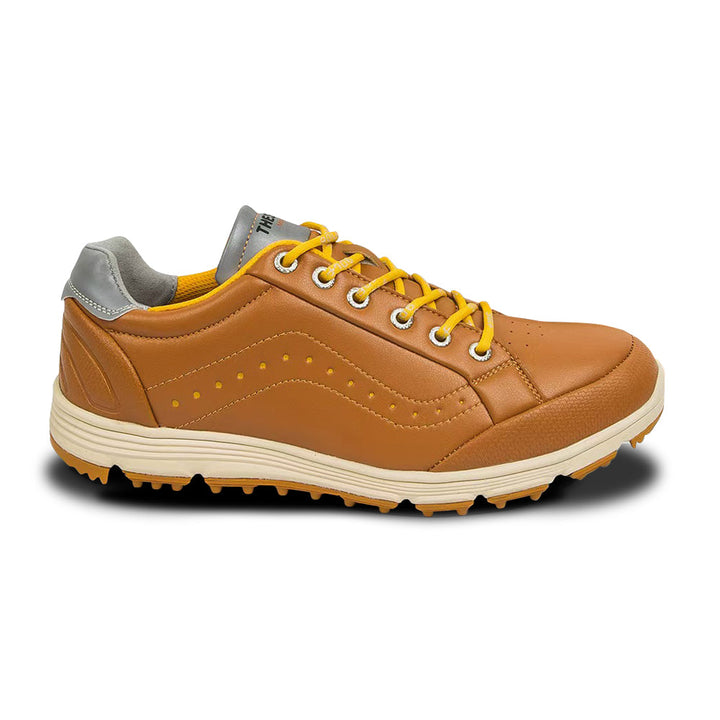 Goating Player G718 Men's Breathable Spikeless Golf Shoes / Brown