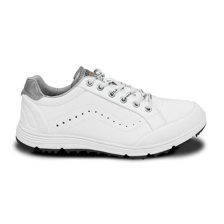 Goating Player G718 Men's Breathable Spikeless Golf Shoes / White