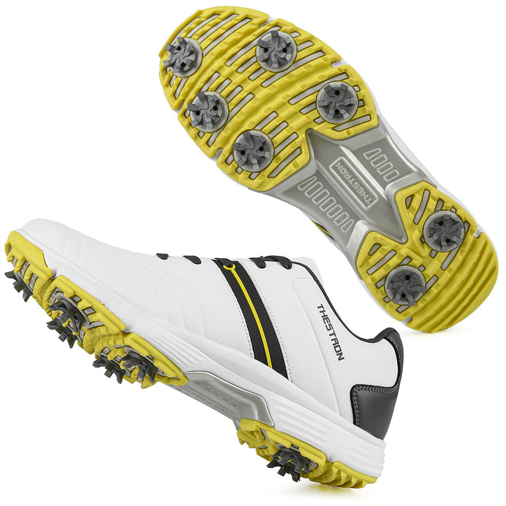 Goating Player G517 Men's Professional Spikes Golf Shoes / Yellow