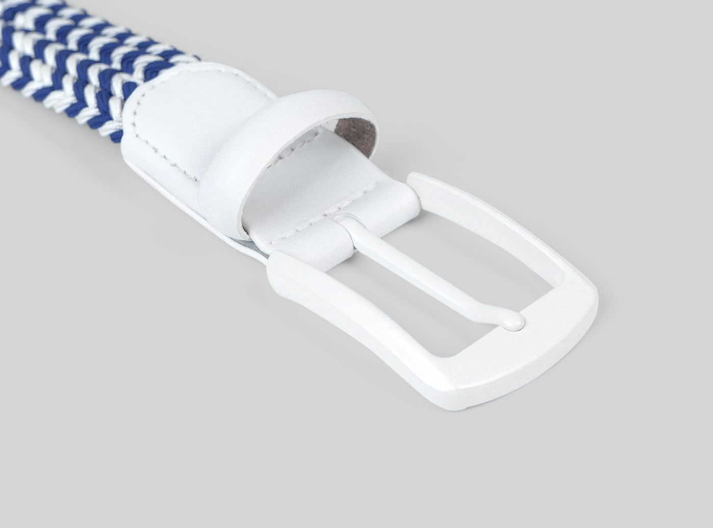 Goating Player Tour Woven Belt:10K Swing-Proof, No Holes Needed / Sky Blue
