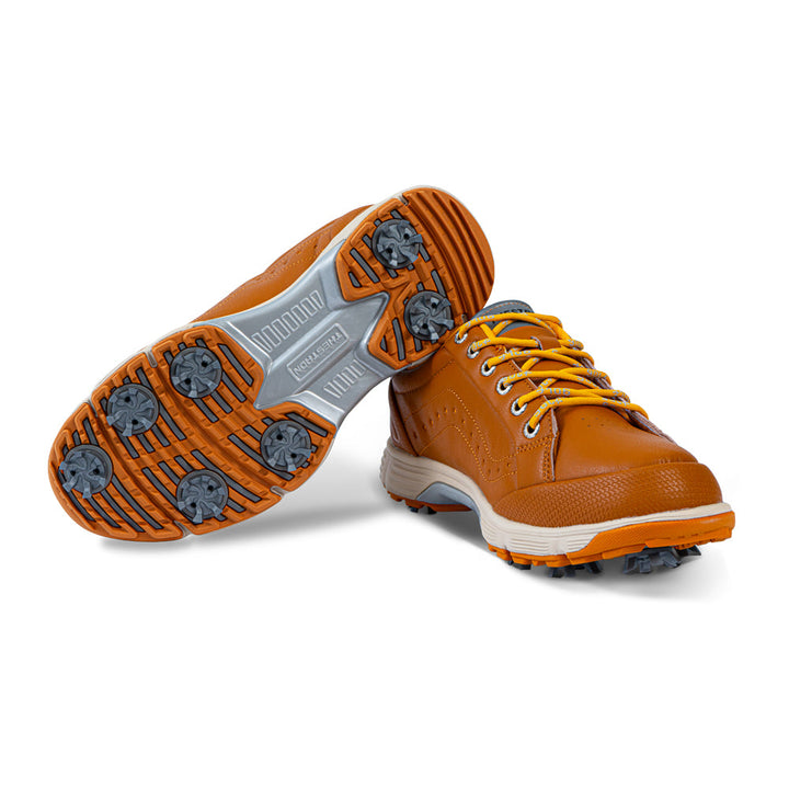 Goating Player G716 Men's Professional Spikes Golf Shoes / Brown