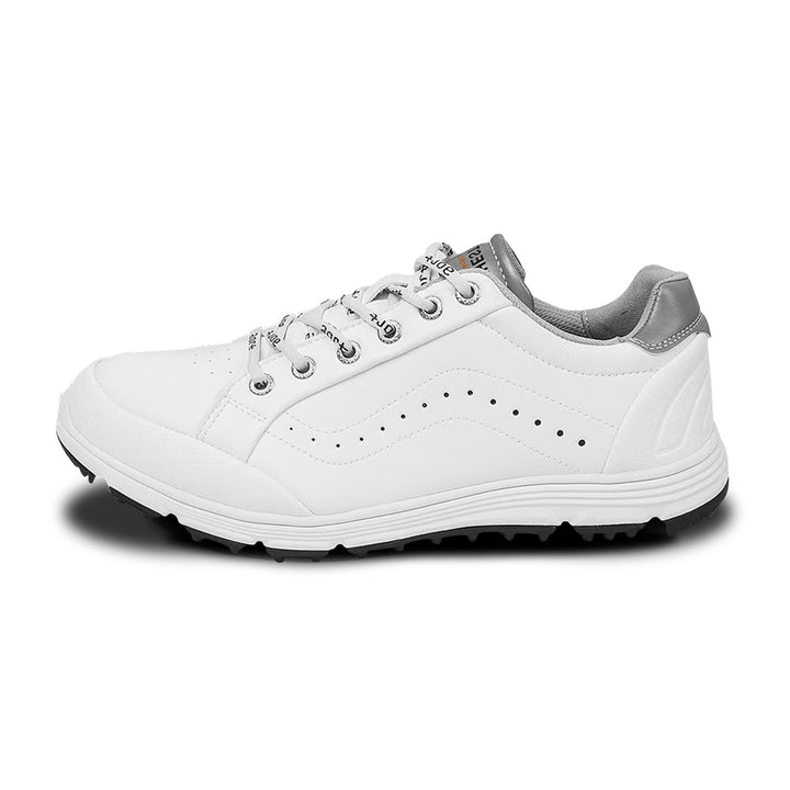 Goating Player G718 Men's Breathable Spikeless Golf Shoes / White