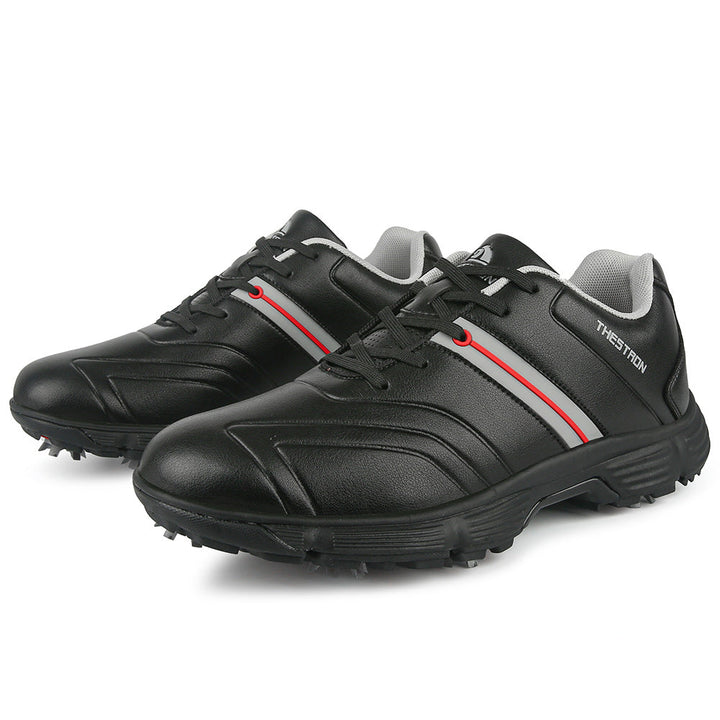 Goating Player G517 Men's Professional Spikes Golf Shoes / Black