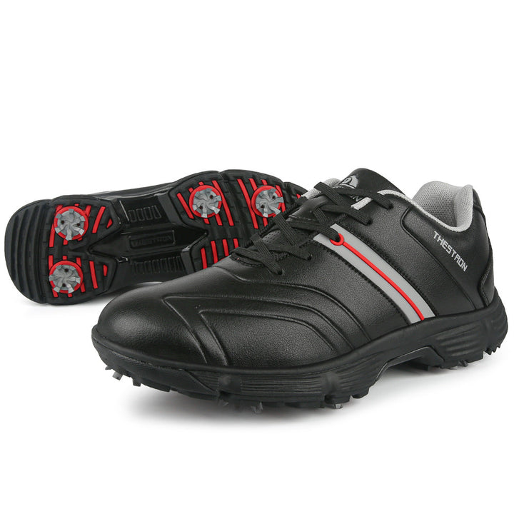 Goating Player G517 Men's Professional Spikes Golf Shoes / Black