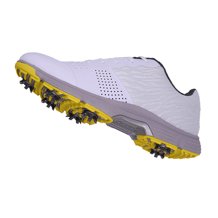 Goating Player G615 Men's Professional Spikes Golf Shoes / White