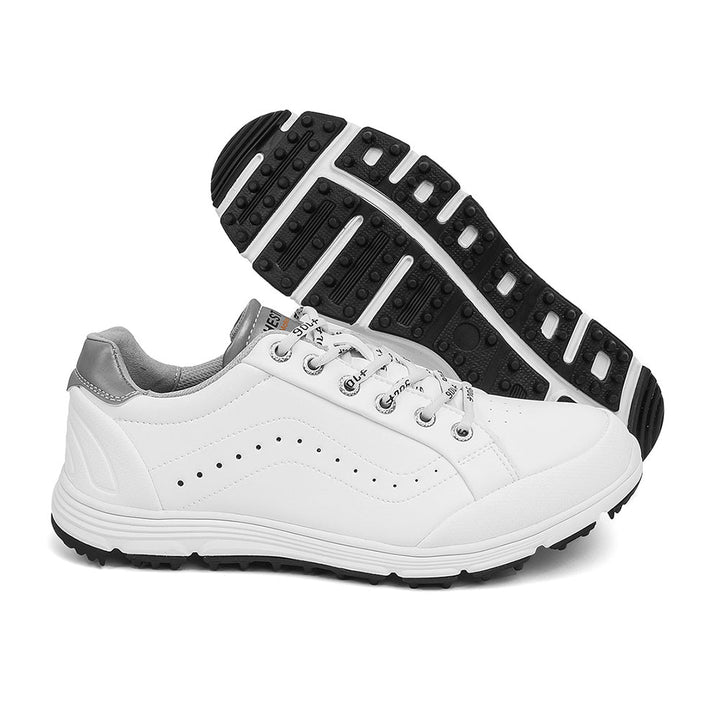 Goating Player G718 Men's Breathable Spikeless Golf Shoes / White