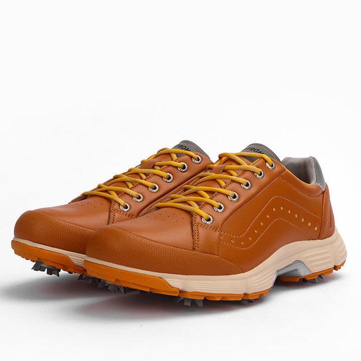 Goating Player G716 Men's Professional Spikes Golf Shoes / Brown