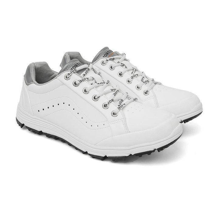 Goating Player G718 Men's Breathable Spikeless Golf Shoes / White