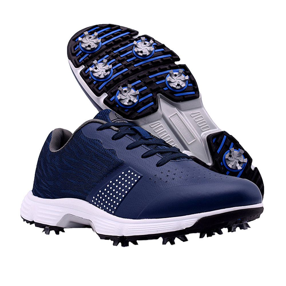 Goating Player G615 Men's Professional Spikes Golf Shoes / Blue