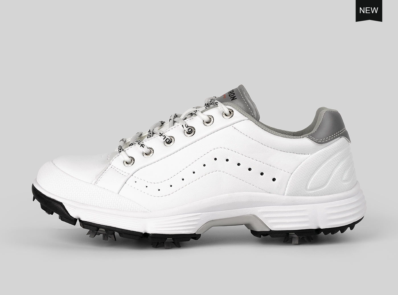 Goating Player G716 Men's Professional Spikes Golf Shoes / White