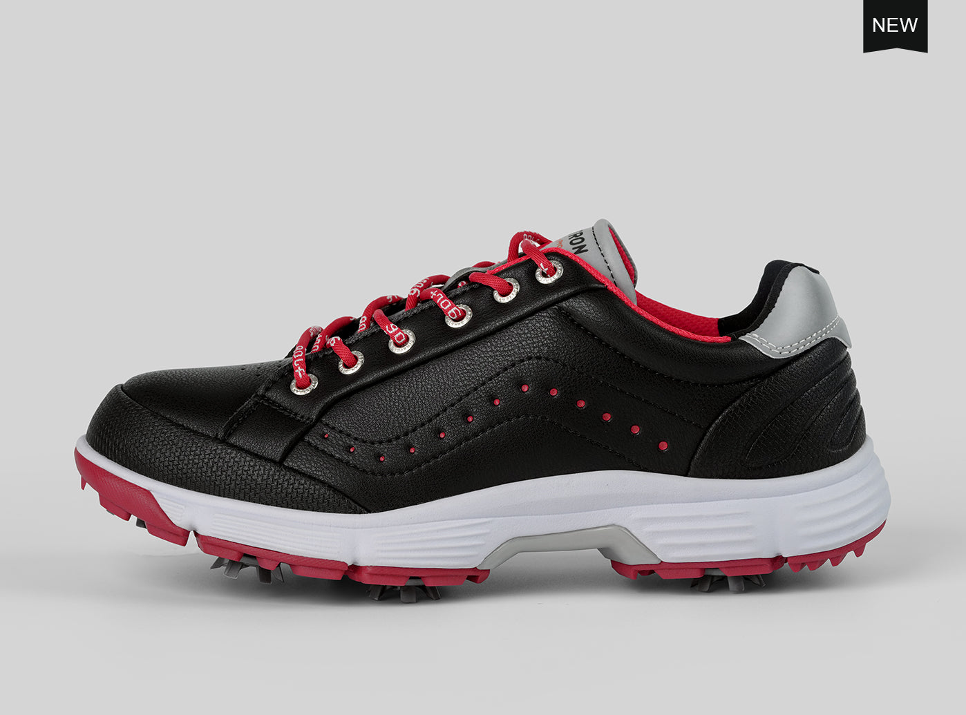 Goating Player G716 Men's Professional Spikes Golf Shoes / Black