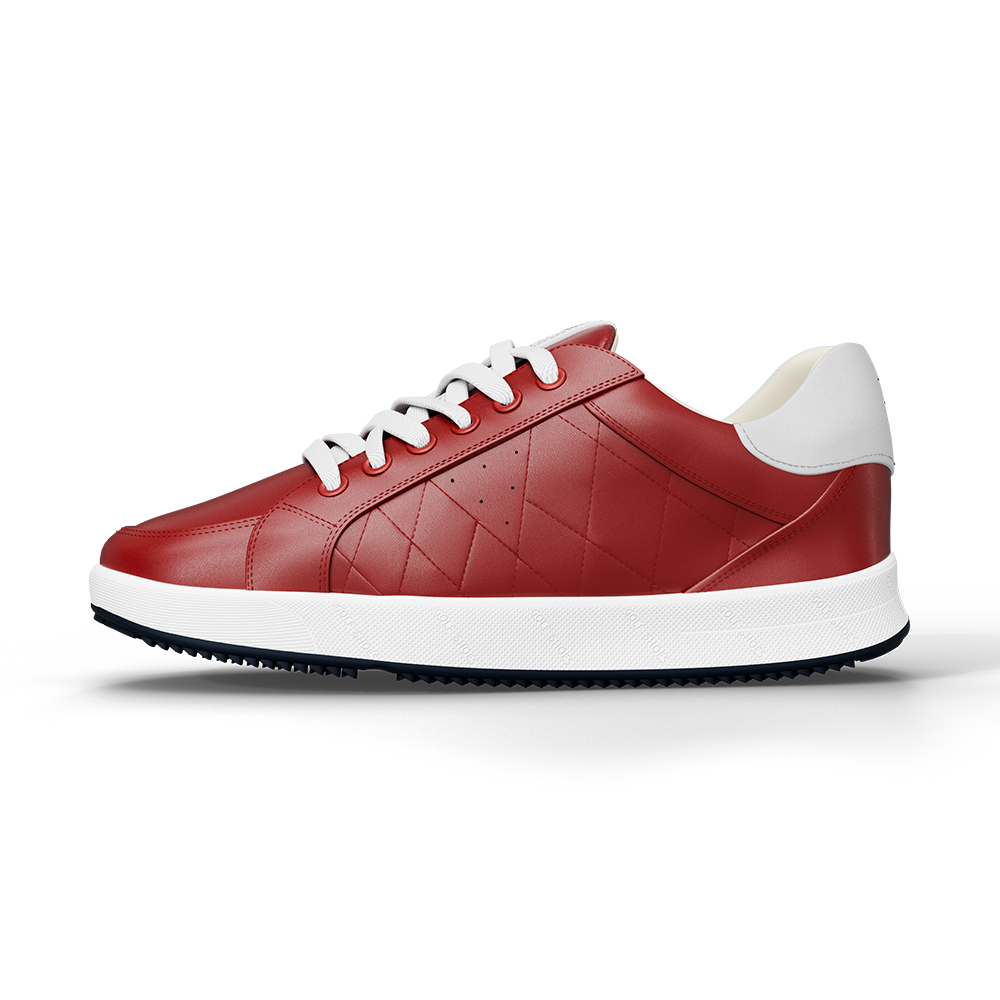 Goating Player G2 Men's Professional Leather Golf Shoes / Red