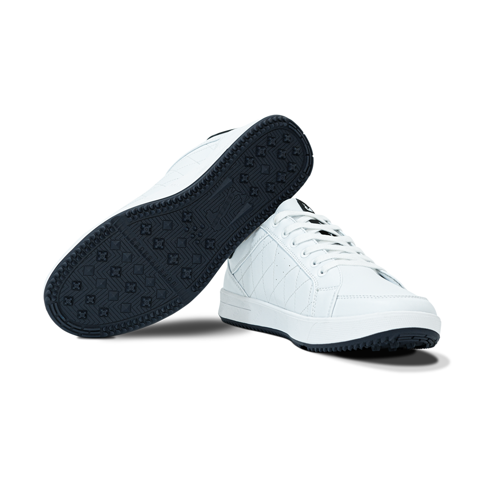 Goating Player G2 Men's Professional Leather Golf Shoes  / White