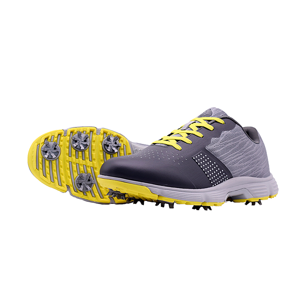 Goating Player G615 Men's Professional Spikes Golf Shoes / Grey