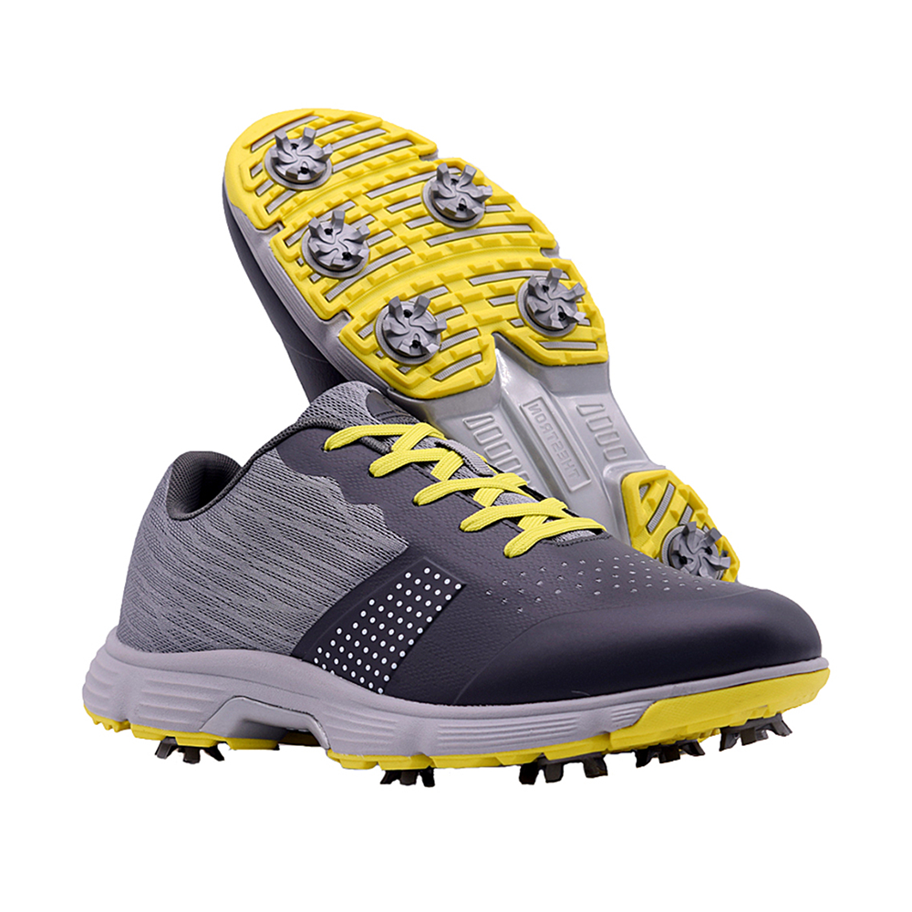 Goating Player G615 Men's Professional Spikes Golf Shoes / Grey
