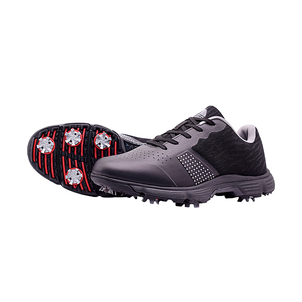 Goating Player G615 Men's Professional Spikes Golf Shoes / Black